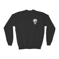 Carbon Fiber Logo, Youth Crewneck Sweatshirt - Image 2