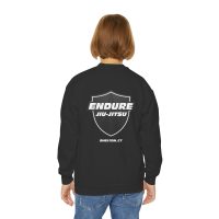 Carbon Fiber Logo, Youth Crewneck Sweatshirt - Image 5